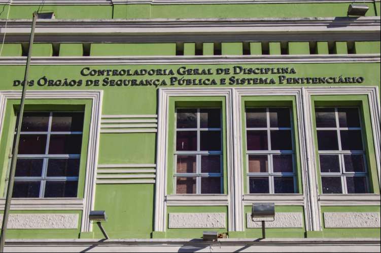 Fachada da sede da Controladoria Geral de Disciplina dos Órgãos de Segurança Pública e Sistema Penitenciário (CGD), responsável pela investigação do caso