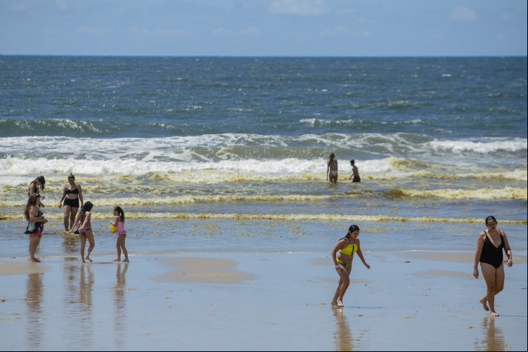 FORTALEZA, CE, BRASIL, 09.05.2021: Praia do Futuro