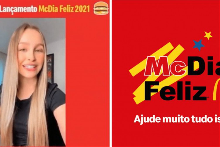 Carla Diaz revelou nesta quinta-feira, 2, que é a mais nova embaixadora do McDia Feliz