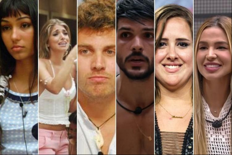 Seis cearenses já aram pelo Big Brother Brasil (BBB): Natália Nara, Roberta Brasil, Rafael Memória, Lucas Fernandes, Patrícia Leitte e Kerline Cardoso (da esquerda à direita). Relembre quem são e veja o que fazem atualmente 