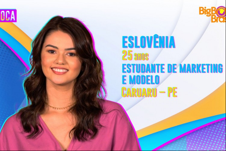Eslovênia é a quinta participante confirmada no BBB 22. Ela é do grupo Pipoca