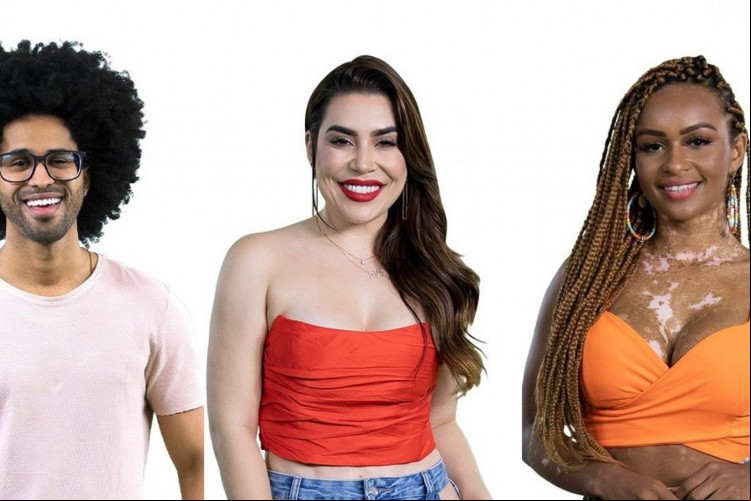 Luciano, Naiara e Natália estão no primeiro paredão do BBB 22. Parcial de enquete O POVO indica que o bailarino será eliminado