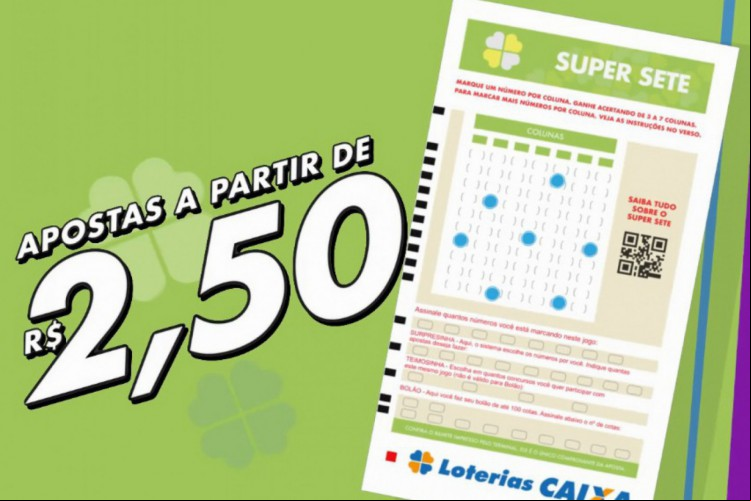 Resultado da loteria Super Sete, concurso 694, hoje, sexta-feira, 16 de maio de 2025 (16/05/25). O prêmio é de R$ 600 mil