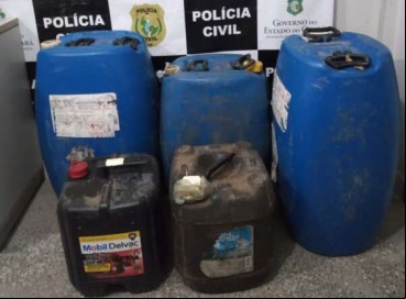 Combustíveis apreendidos no município de Trairi  