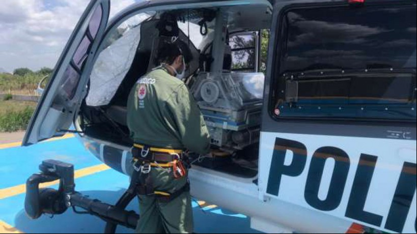 Imagem de apoio ilustrativo. Jovem foi transferido por uma aeronave do Ciopaer para uma unidade hospitalar em Juazeiro do Norte