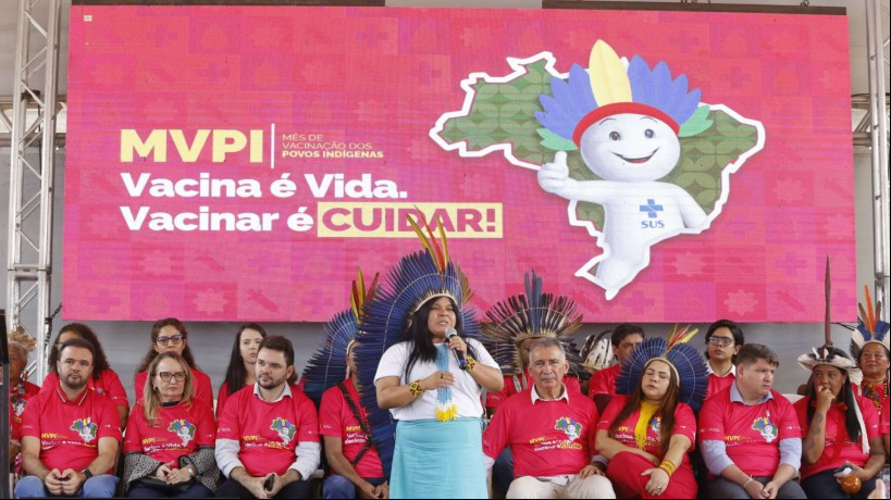 Sonia celebrou a criação do Ministério dos Povos Indígenas e da campanha de vacinação