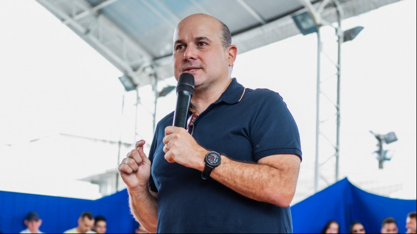 Ex-prefeito Roberto Cláudio durante primeiro de uma série de 12 encontros do PDT em Fortaleza