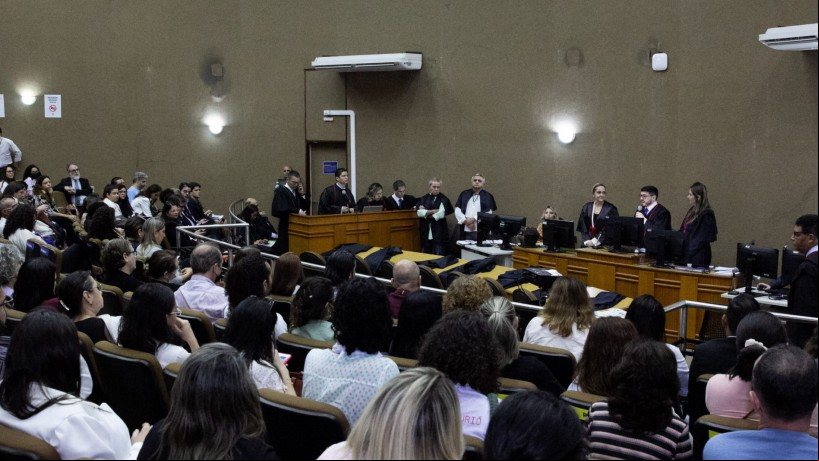 Registros do primeiro julgamento da Chacina do Curió, iniciado na terça-feira, 20, no 1º Salão do Júri do Fórum Clóvis Beviláqua
