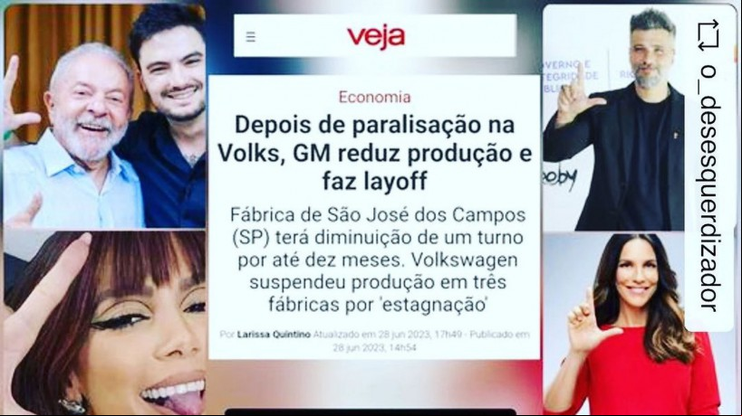 Segundo a atriz, Brasil colhe