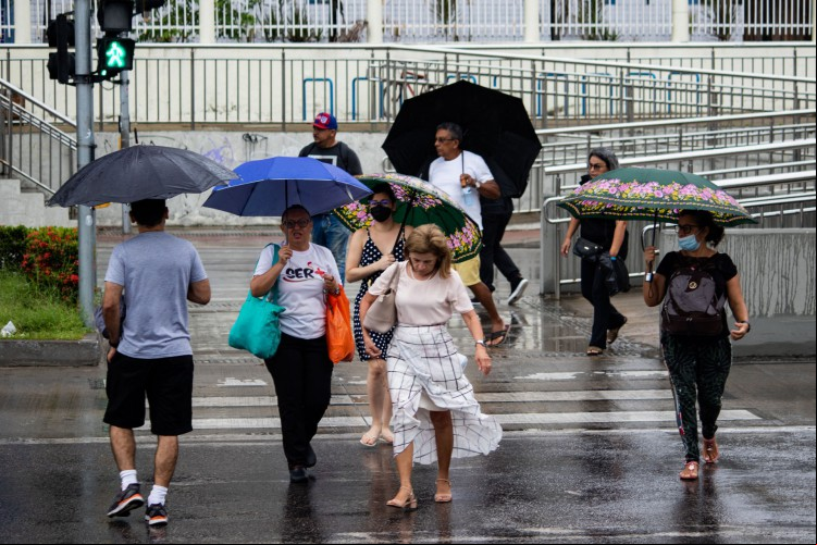 Chuvas ageiras são esperadas no início da semana