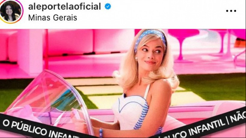 Deputada de Minas Gerais, Alê Portela, faz campanha contra o filme da Barbie