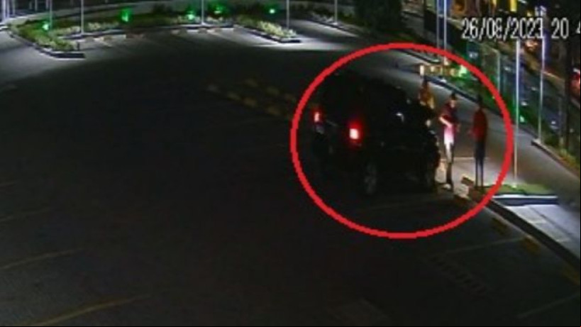 Imagens das câmeras de segurança mostram o marido da contadora Kaianne Bezerra Lima com os executores do crime 