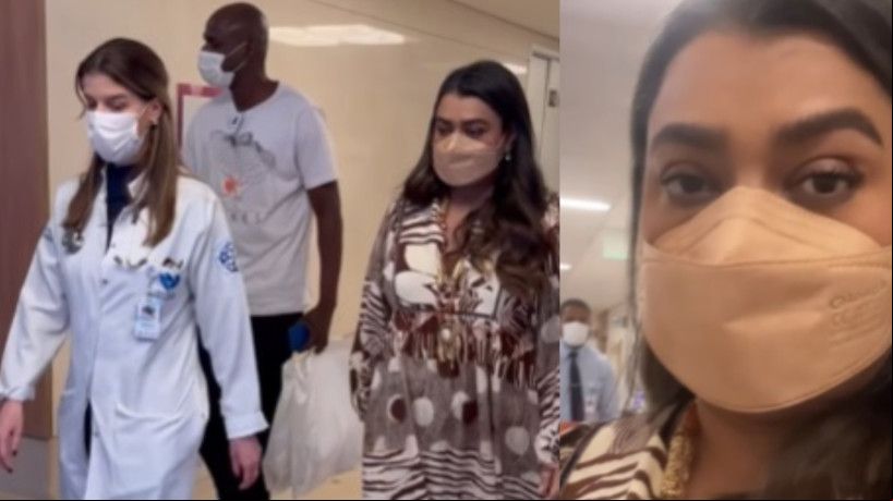 A cantora publicou nas redes sociais registros do momento da alta hospitalar após 28 de internação