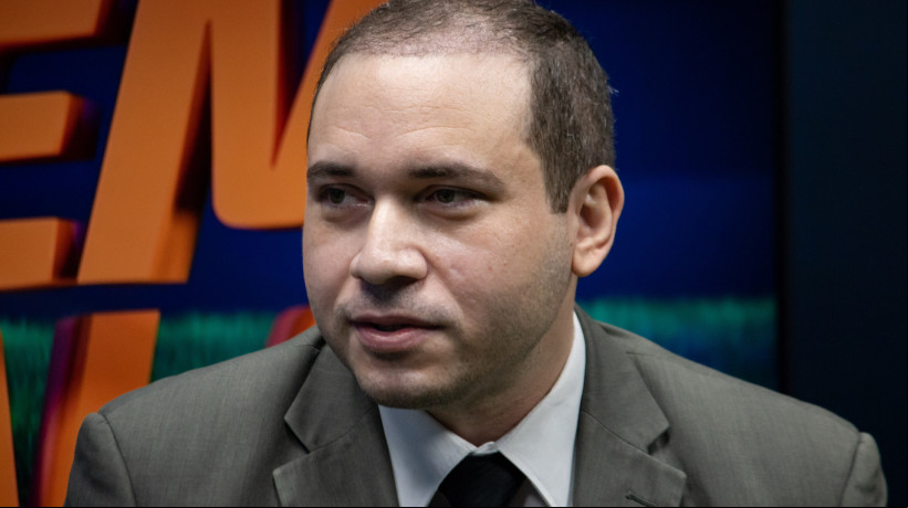 FORTALEZA, CEARÁ, BRASIL, 14-12-2023: Haroldo Martins novo diretor de futebol do Ceará em entrevista no Trem Bala. (Foto: Samuel Setubal/ O Povo)