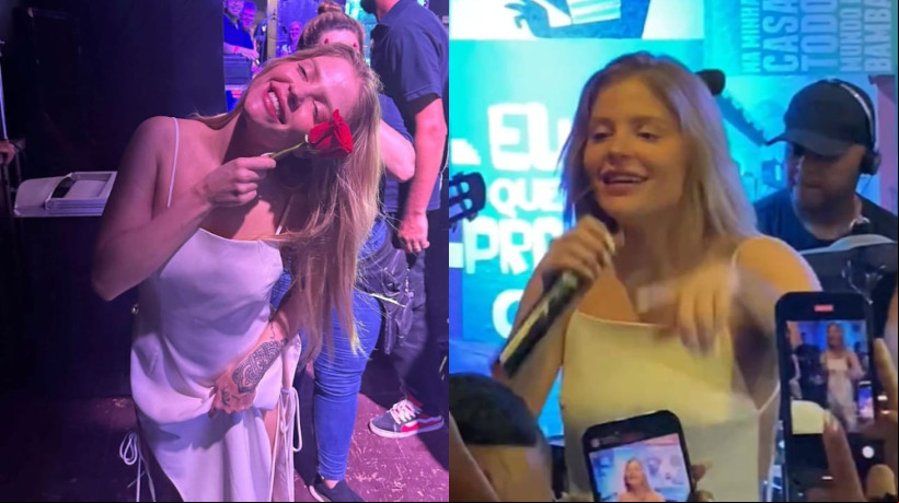 Luísa Sonza canta pagode no Meireles e faz participação especial no show do Roberto Carlos