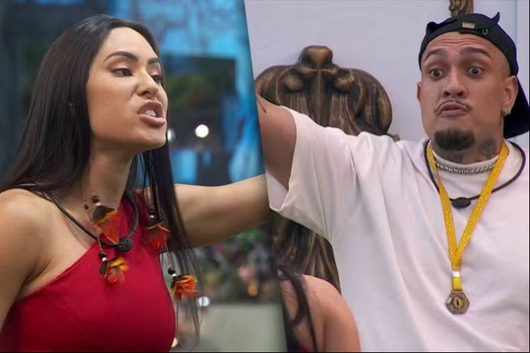 BBB 24: Mc Bin Laden e Isabelle brigam na madrugada desta segunda-feira (29).