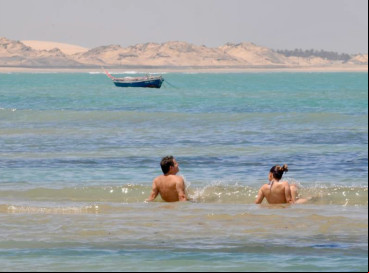 Praia de Flecheiras, em Trairi, que foi considerada 