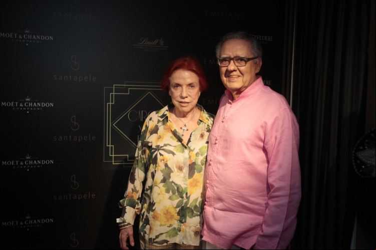Na foto, Lucy Barreto e Luiz Carlos Barreto, produtores cinematográficos cearenses. 
