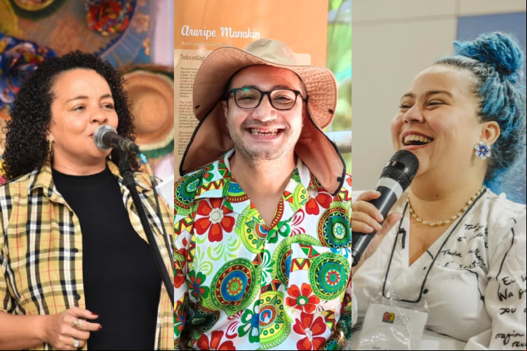 Izabel Nascimento, Patrick Lima e Julie Oliveira. Os três nordestinos que irão participar do VI Conferência Internacional, da REBREC, na Holanda, levando a cultura do cordel.