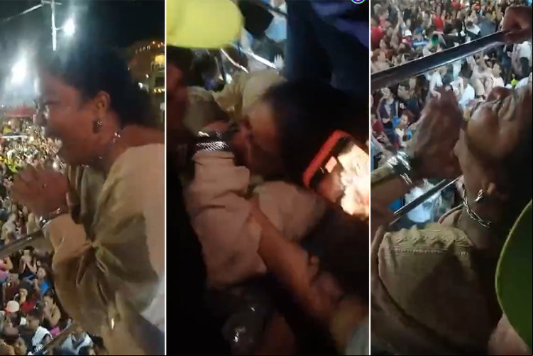 Mãe de Davi desmaia no trio elétrico após anúncio de vitória do BBB 24