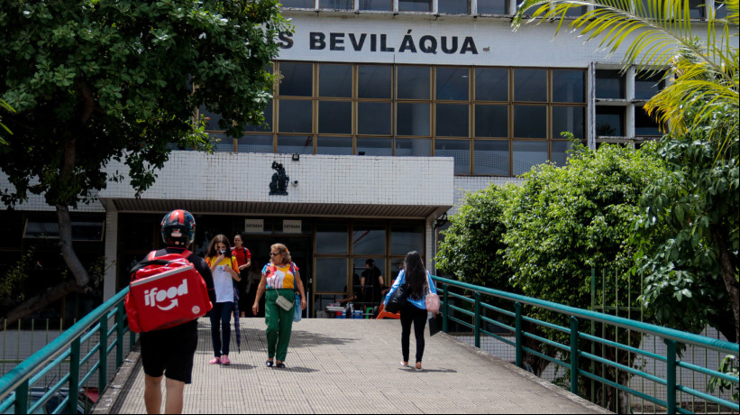 FORTALEZA, CEARÁ, BRASIL 18-04-2024: Fotos fachada do Fórum Clóvis Beviláqua. (Foto: Yuri Allen/Especial para O Povo)