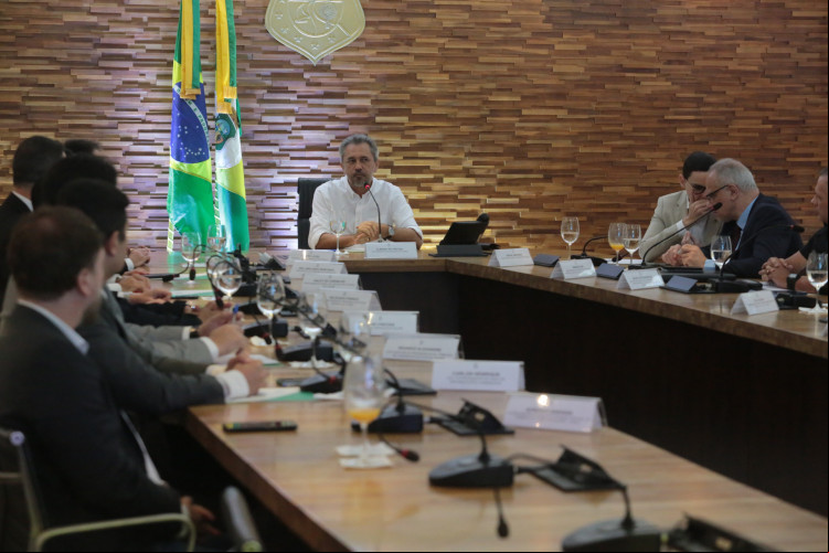 FORTALEZA, CEARÁ, BRASIL, 21.06.2024: Governador Elmano de Freitas se reune com cúpula da segurança. Palácio da Abolição. FORTALEZA, CEARÁ, BRASIL, 21.06.2024: Governador Elmano de Freitas se reune com cúpula da segurança. Palácio da Abolição.