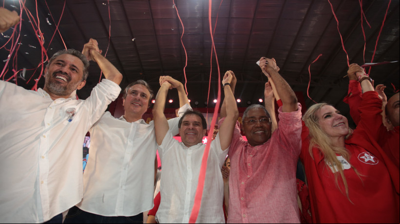 Elmano, Camilo, Evandro, Catanho e Luizianne