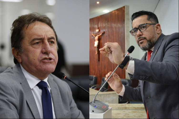 Os vereadores Adail Júnior (PDT) e Márcio Martins (União Brasil)