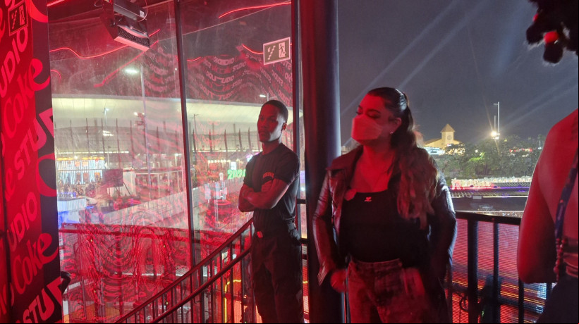 Acompanhada do funkeiro O Kanalha, seu namorado, Preta Gil assiste shows dos Gilsons no Rock in Rio 2024