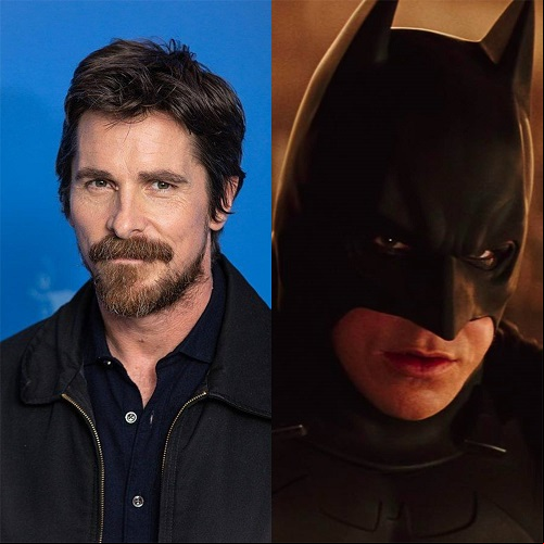 Christian Bale: Estrelou a trilogia de Christopher Nolan, composta pelos filmes Batman Begins (2005), The Dark Knight (2008) e The Dark Knight Rises (2012). Bale retomou a versão mais soturna e complexa do herói e foi muito bem recebido pelo público.