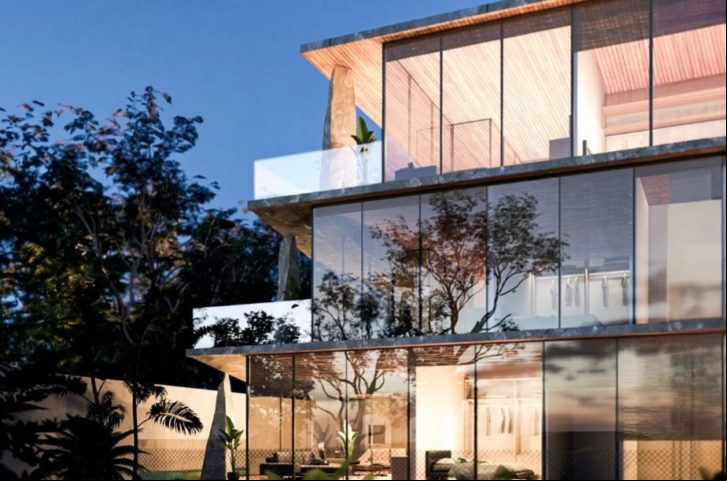 Criado pela Architects Office para a construtora Blue Heaven, o projeto integra elementos da natureza para preservar a paisagem, na Praia do Estaleiro.