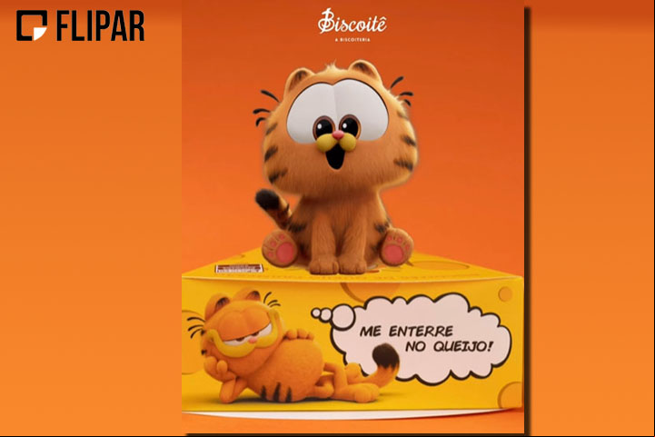 O filme motivou uma onda de lançamento de produtos do gato. A Biscoitê, marca de biscoitos artesanais e presentes, criou, a convite da Sony Pictures, produtos exclusivos inspirados no filme.