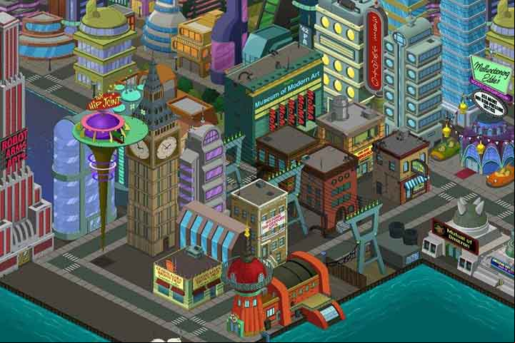 Nova Nova Iorque é uma das maiores cidades dos EUA e o principal cenário das ações de Futurama. Ela é, portanto, a reconstrução da Velha Nova York, cuja ainda pode ser ada pelo sistema de esgotos da cidade.