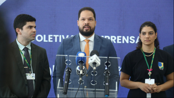Coletiva de imprensa do Tribunal Regional Eleitoral do Ceará.