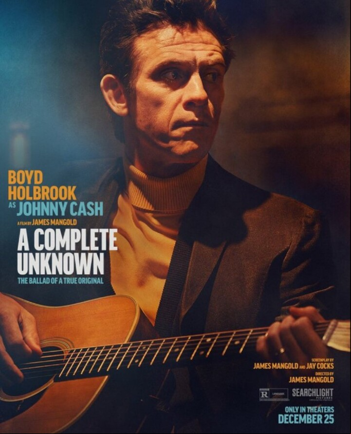 Cada um dos novos cartazes enfoca um dos principais personagens: Bob Dylan (Chalamet), Sylvie Russo (Elle Fanning), Pete Seeger (Edward Norton), Johnny Cash (Boyd Holbrook) e Joan Baez (Monica Barbaro).