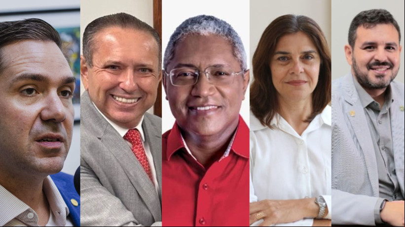 Da esquerda para a direita: Eduardo Bismarck, Domingos Filho, Waldemir Catanho, Luiza Martins e Max Quintino