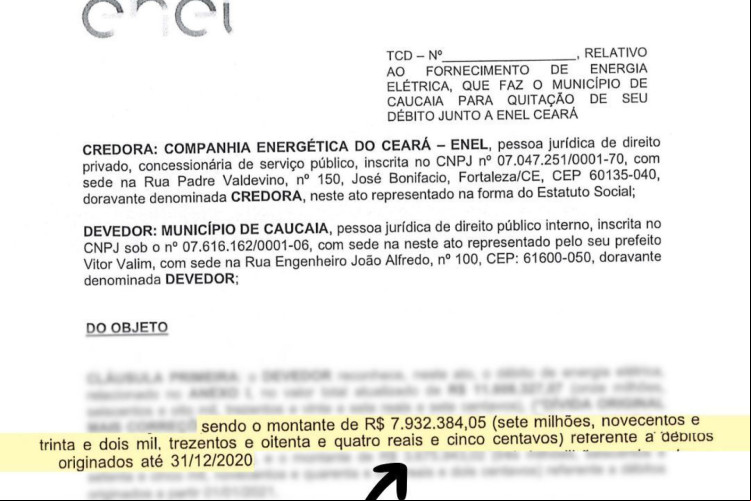 Assessoria do ex-prefeito fala em uma dívida herdada de 7,9 milhões Assessoria do ex-prefeito fala em uma dívida herdada de 7,9 milhões