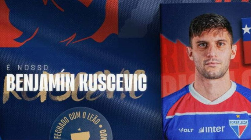 Kuscevic foi comprado pelo Fortaleza e teve contrato renovado até 2028.