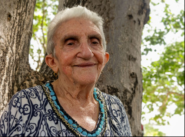 FORTALEZA, CEARÁ, BRASIL, 11-01-2025: Profetiza Maria Lourdes Leite Lemos no 29º Encontro dos Profetas da Chuva, evento que marca o início do calendário cultural da região no Instituto Federal de Educação, Ciência e Tecnologia do Ceará (IFCE) – Campus Quixadá. (Foto: Samuel Setubal/ O POVO) 