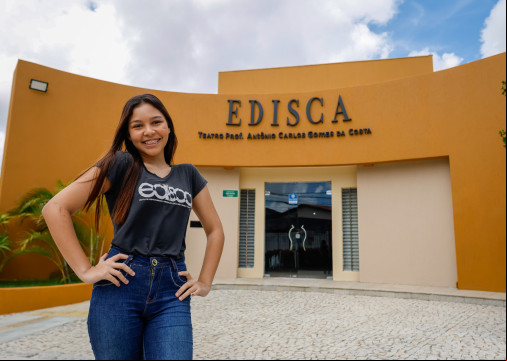 Ana Sophia Santos Pitombeira, 14 anos, educanda da Edisca Ana Sophia Santos Pitombeira, 14 anos, educanda da Edisca