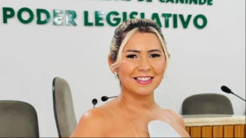 Karlinda Coelho foi eleita presidente da Câmara Municipal de Canindé pela terceira vez consecutiva