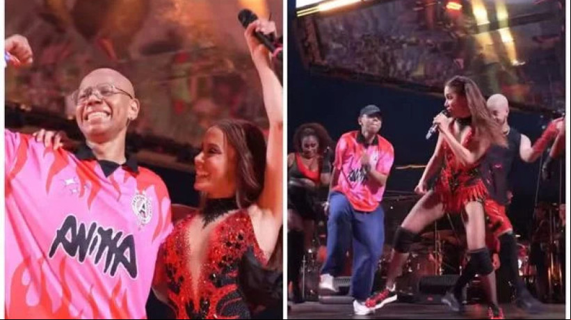 Anitta convida fã em tratamento contra câncer para dançar com ela em show