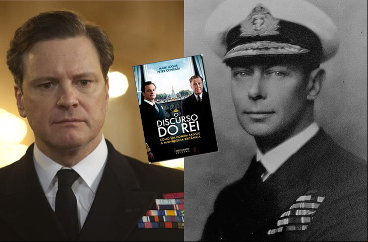 Colin Firth - O Discurso do Rei (2010) - O ator britânico interpretou o Rei George VI (1895-1952), que reinou de 1936 até sua morte por câncer de pulmão. O filme mostra a relação de George com o fonoaudiólogo Lionel Logue, contratado para tratar a gagueira do rei.