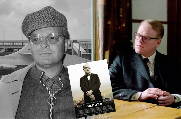 Philip Seymour Hoffman - Capote (2005) - O ator americano, morto aos 46 anos (2014), interpretou o escritor Truman Capote (1924-1984), autor de renomados contos, romances e peças de teatro, como Bonequinha de Luxo, que inspirou um clássico estrelado por Audrey Hepburn.