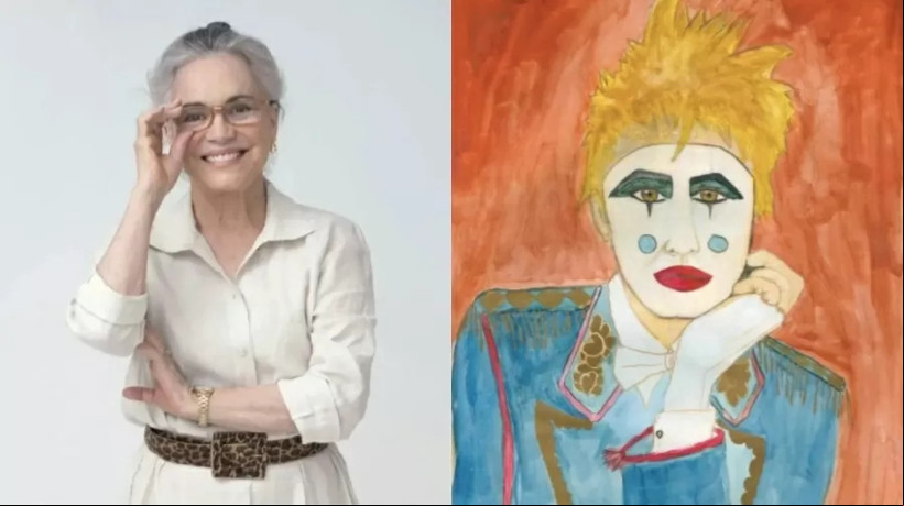 Longe das telas e dos teatros desde 2018, atriz de 78 anos investe nas artes plásticas