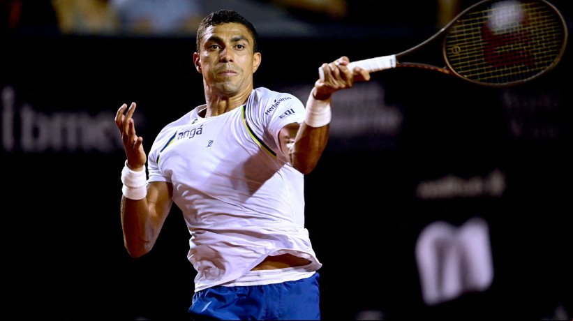 Tenista cearense Thiago Monteiro foi eliminado do Rio Open