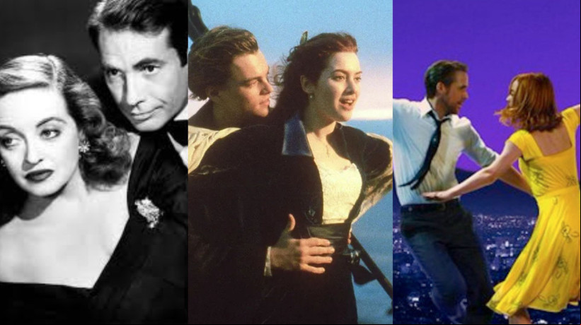 A Malvada (1950), Titanic (1997) e La La Land (2016) são os filmes com maior número de indicações na história do Oscar