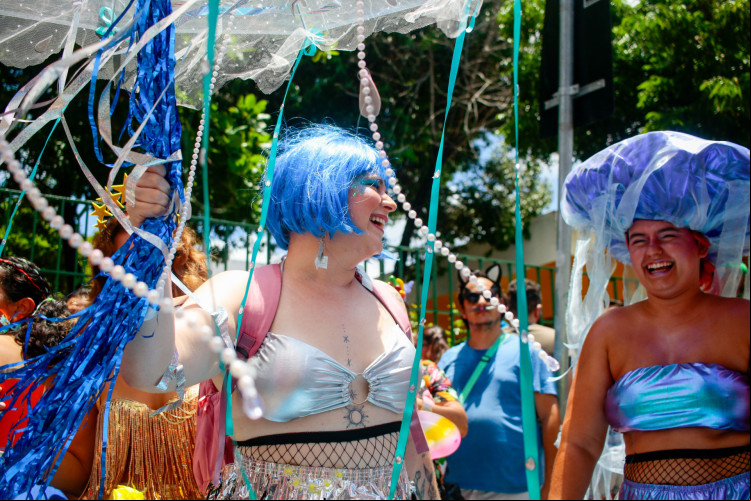 Beatriz Gurgel, 26, no Bloco de Carnaval Soltos na Buraqueira Beatriz Gurgel, 26, no Bloco de Carnaval Soltos na Buraqueira