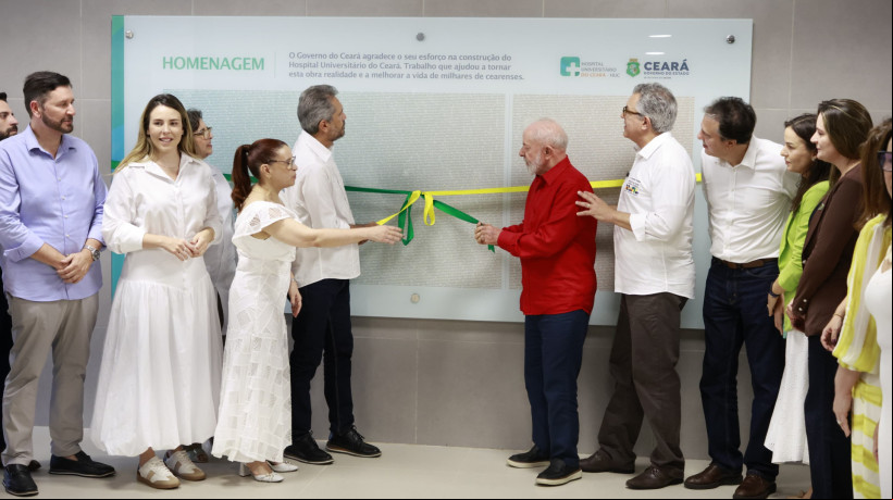 Inauguração do Hospital Universitário do Ceará (HUC), ligado à Uece, em 19/03/2025, com presença do presidente Lula