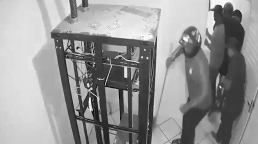 Ataque à infraestrutura da empresa Giga+, na madrugada de 27 de fevereiro, foi registrado por câmeras de vigilância